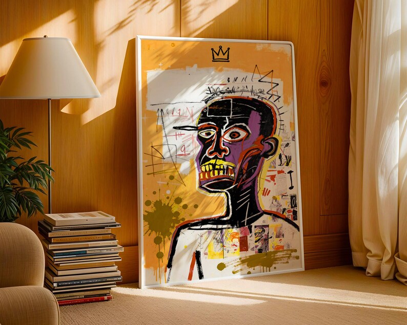 Basquiat Art Print - Jean Michel Basquiat style exhibition print