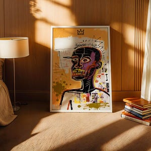 Basquiat Art Print - Jean Michel Basquiat style exhibition print