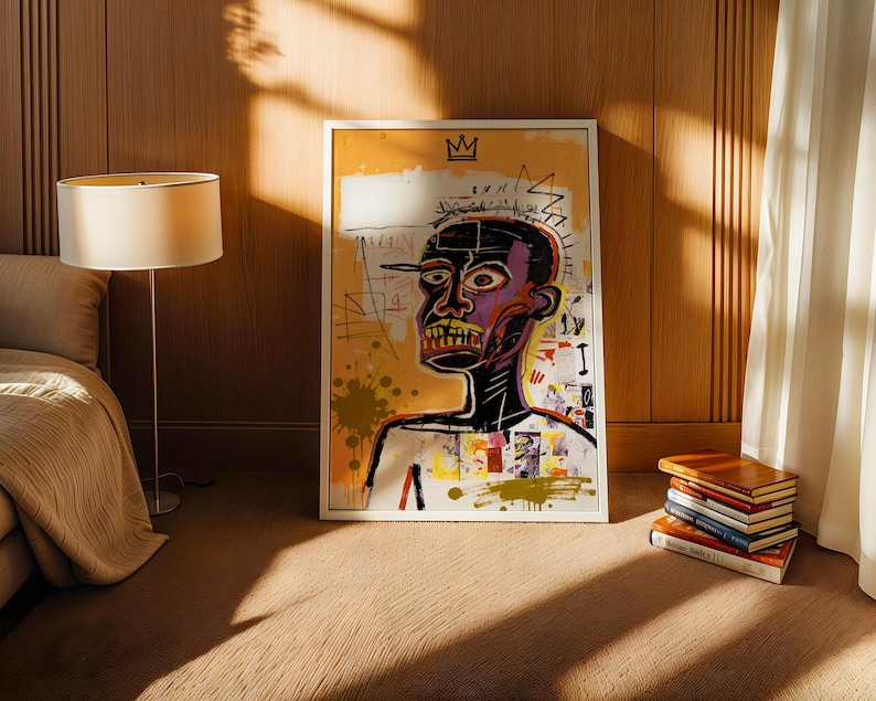 Basquiat Art Print - Jean Michel Basquiat style exhibition print