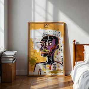 Basquiat Art Print - Jean Michel Basquiat style exhibition print