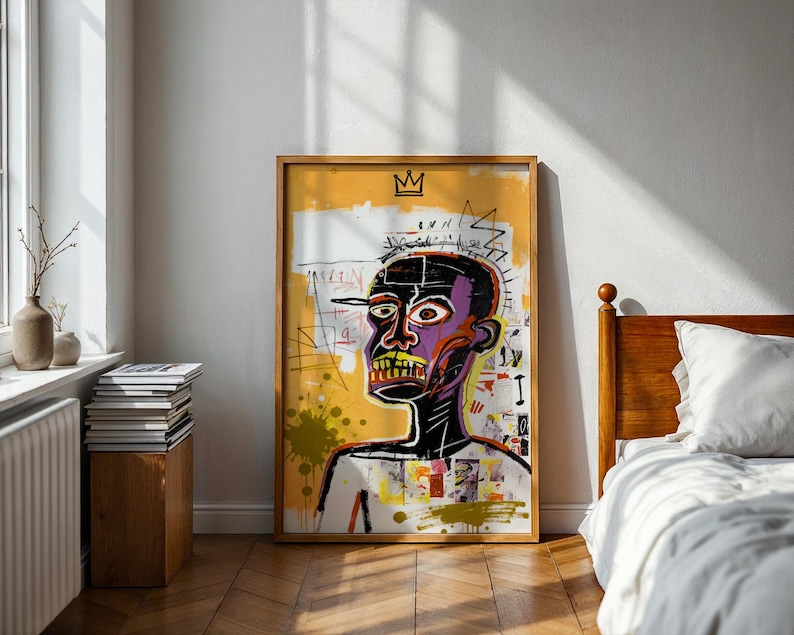 Basquiat Art Print - Jean Michel Basquiat style exhibition print