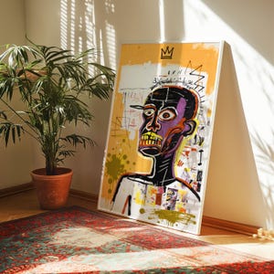 Basquiat Art Print - Jean Michel Basquiat style exhibition print