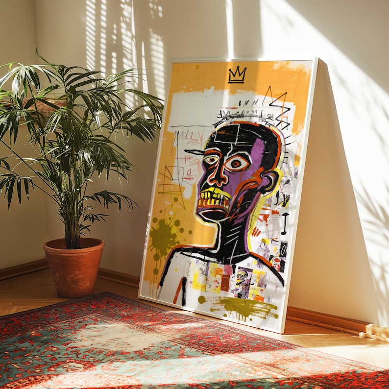 Basquiat Art Print - Jean Michel Basquiat style exhibition print