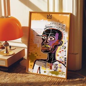 Basquiat Art Print - Jean Michel Basquiat style exhibition print