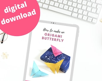 Origami Butterfly - DIY Tutorial - How-To - Step by Step Instructions - PDF eBook