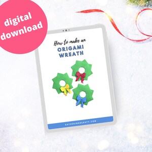 Origami Krans - Kerstkrans - Papieren krans Tutorial - DIY-krans - Vakantiekrans - Kerstknutsels - Papieren krans Kerstmis