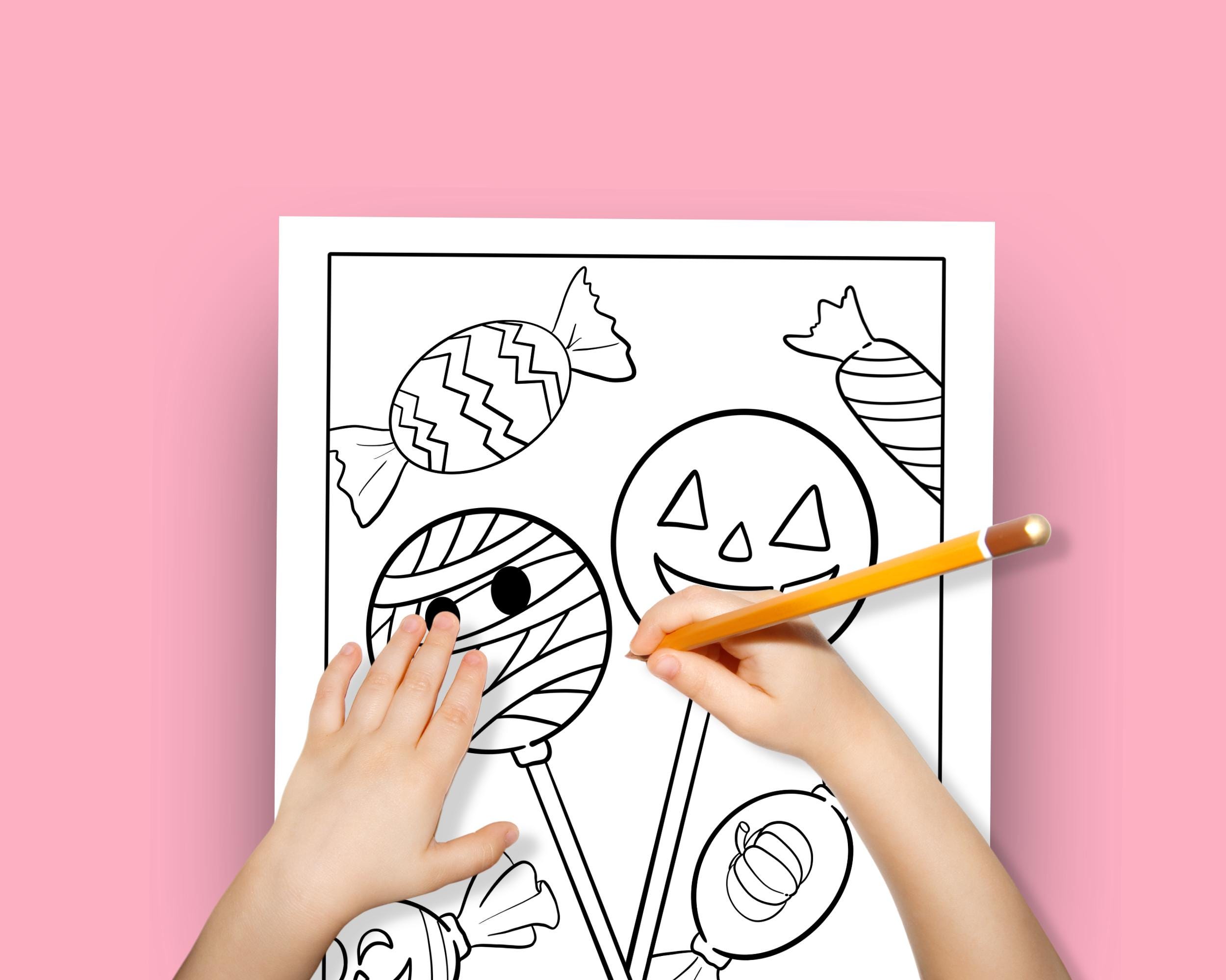 Halloween-snoepkleurplaat, Afdrukbare kleurplaten, Trick or Treat,  Dessertcupcakes, Spookachtige kinderactiviteit, Feestactiviteiten - Etsy  België, image size:2500x2000