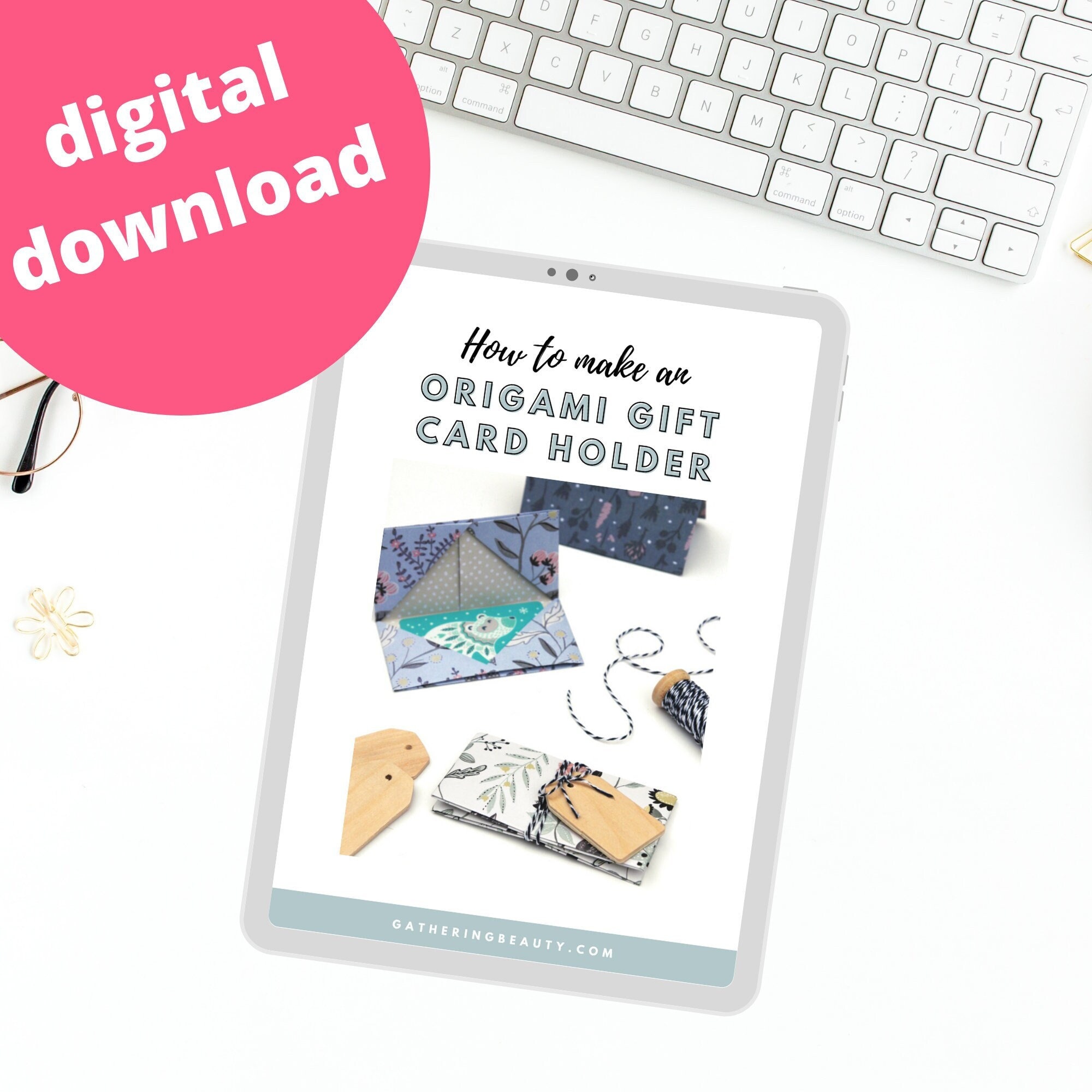 Origami Gift Card Holder - PDF Ebook - Step by Step Tutorial - Etsy, image size:2000x2000