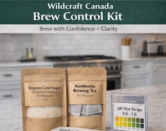 Kombucha Brew Control Kit | pH Test Strips + Brewing Inputs | Food-Safe Fermentation Support