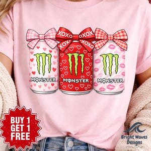 Coquette Valentine Energy Drink PNG | Pink Bow Sublimation Design (Digital Download)