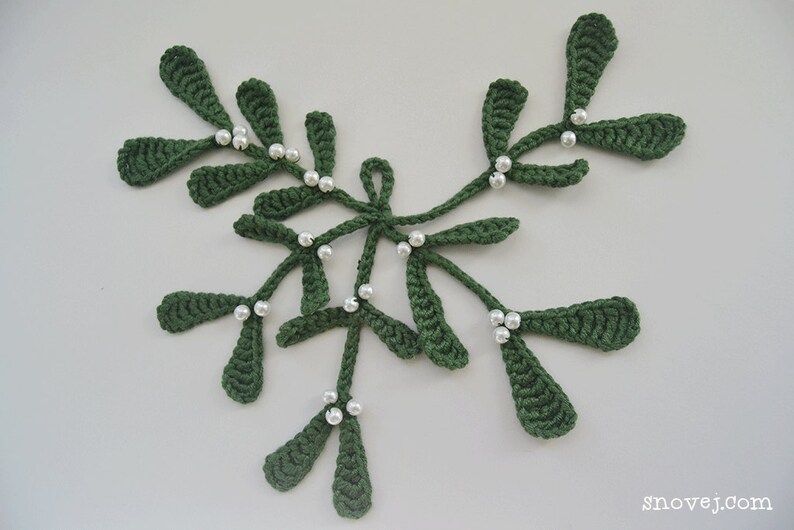 PATTERN Crochet Mistletoe Christmas Green - Etsy