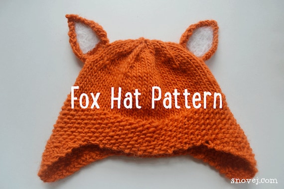 PATTERN Knitted Woodland Fox Hat