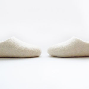 Simple felted kid size slippers