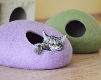 Modern Cat House / Premium Class Pet Bed / Pet Furniture / Highest Quality Cat Bed / Best Aesthetic Cat Cave / Cat Hideaway / Cat Nap Cocoon