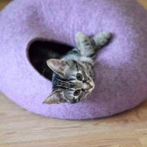 Modern Cat House / Premium Class Pet Bed / Pet Furniture / Highest Quality Cat Bed / Best Aesthetic Cat Cave / Cat Hideaway / Cat Nap Cocoon image 2