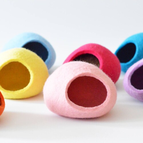 Hedgehog Bed / Small Animal Cave / Small Pet Bed / Felted Pet Etsy