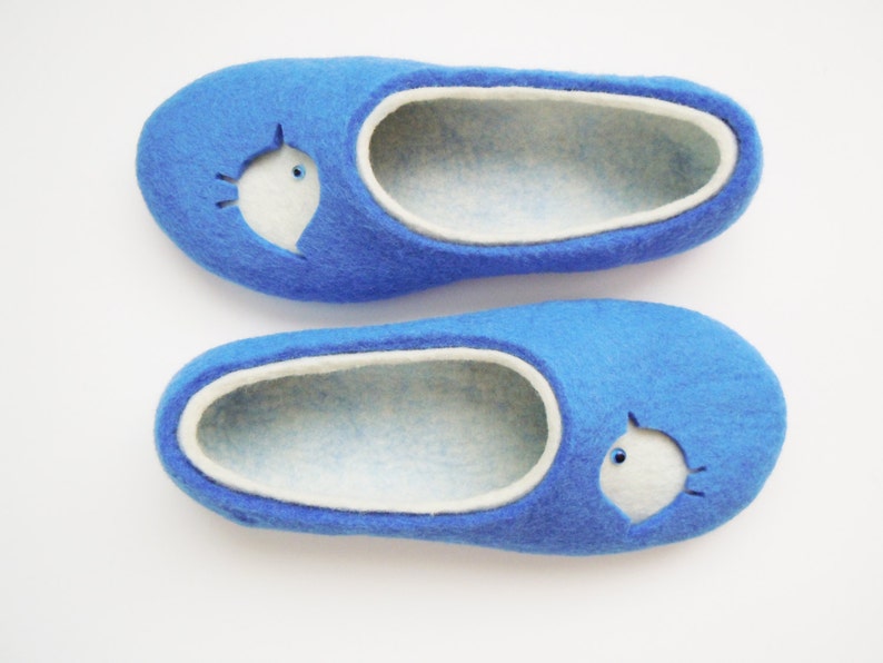 Felted woman slippers SPARROW image 3