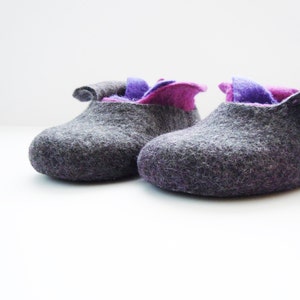 Felted 3 layer slippers