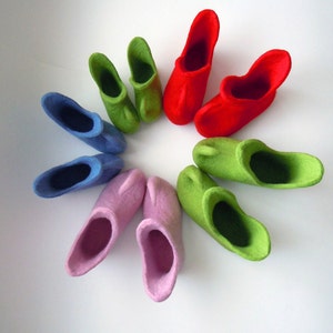 Felted adult size slippers ELF SHOES image 7