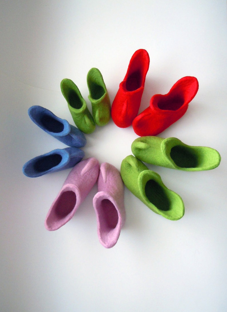 Felted adult size slippers ELF SHOES image 7