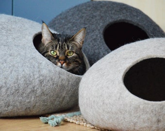 Modern kattenhuis / Premium klasse huisdierbed / huisdiermeubilair / Hoogste kwaliteit kattenbed / Beste esthetische kattengrot / Cat Hideaway / Cat Nap Cocoon