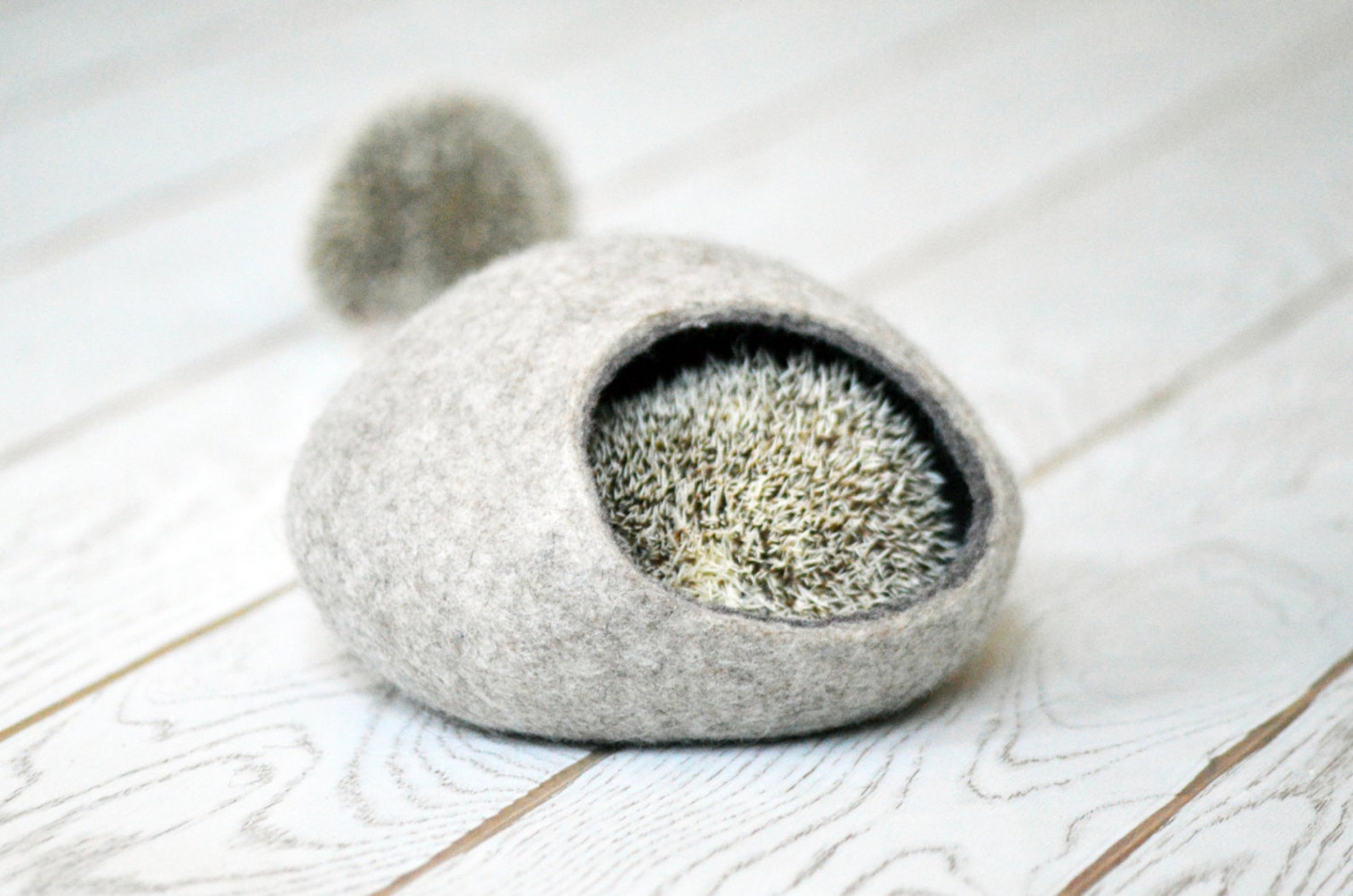 Hedgehog Bed / Small Animal Cave / Small Pet Bed / Felted Pet Etsy