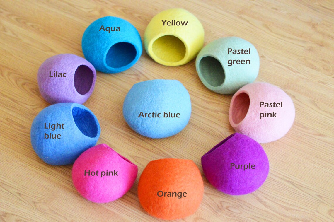 Hedgehog Bed / Small Animal Cave / Small Pet Bed / Felted Pet Etsy