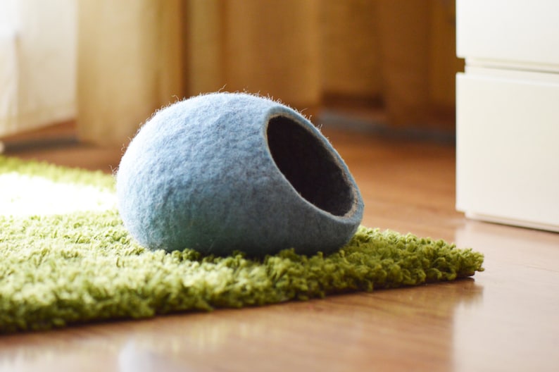 Hedgehog Bed / Small Animal Cave / Small Pet Bed / Felted Pet Etsy