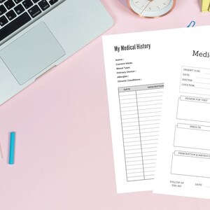 Medical History and Detailed Medical Visit Tracking Templates (m1)