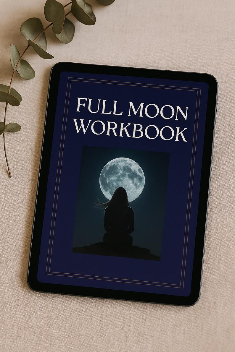 Full Moon Workbook • Lunar Guide • Printable Moon Journal • Reflection ...