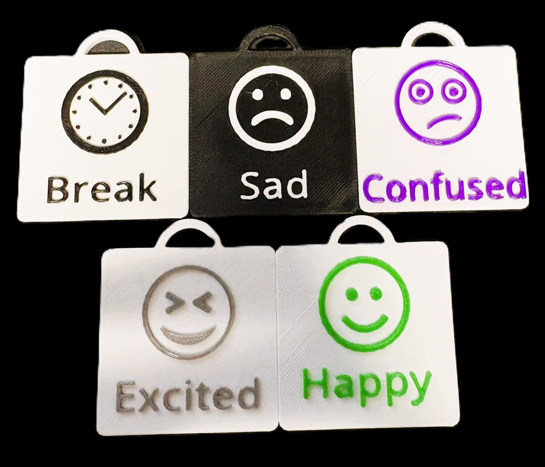 Talk Tag UK Based 3D Printed Visual Communication (talk) Tags for Autism & SEN ...