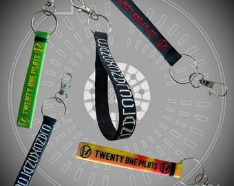 Twenty One Pilots inspired silicone keyrings