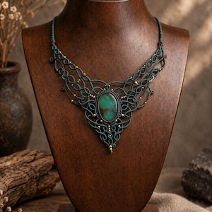 Step-by-step guide, Micro Macrame Necklace Tutorial PDF, DIY Boho Jewelry Class, Step by Step Macrame Pattern, Beaded Necklace Workshop