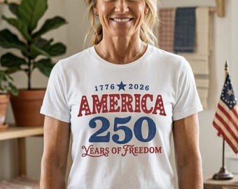 America 250th Anniversary PNG, Retro USA Freedom Design 1776–2026, Patriotic 4th of July Shirt Graphic, Vintage Americana  independence PNG