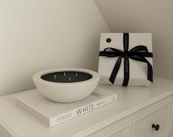 Concrete Candle Bowl 'The forever candle'
