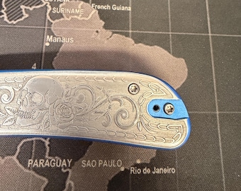 custom engraved civivi  pocket knife