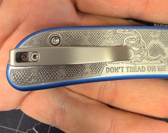 custom engraved civivi  pocket knife