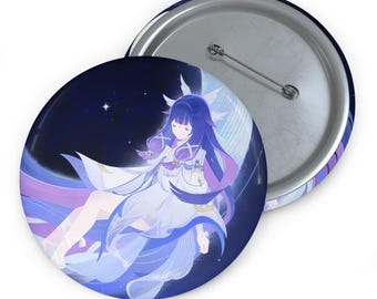 Columbina Genshin Impact Pin Button | Custom Enamel Badge
