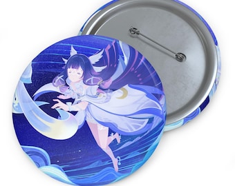 Columbina Genshin Impact Pin Button | Custom Enamel Badge
