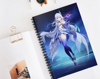 Skirk Genshin Impact Spiral Notebook, Ruled Line