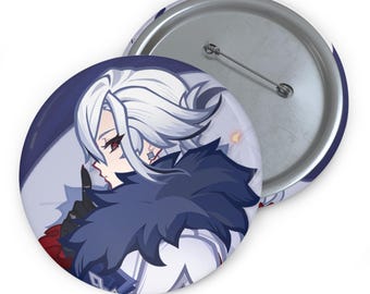 Genshin Impact Arlecchino Pin Button | Anime Game Character Badge