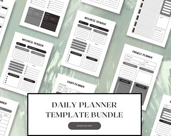 Wellness Tracker Daily Planner | Editable Canva Template (A4 Printable & Digital)