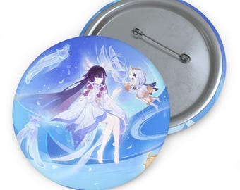 Columbina Genshin Impact Pin Button | Custom Enamel Badge