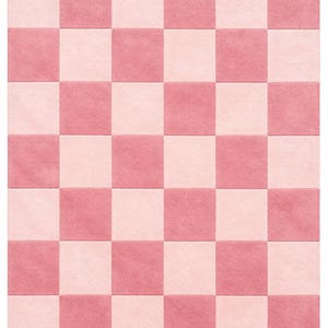 Pink Checkerboard Rug, Hand Tufted Wool Rug, Modern Area Rug, Pastel Checkered Carpet, Aesthetic Room Decor, Custom Size Rug