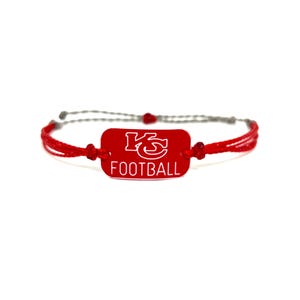 School spirit shop, school name and mascot bracelet, personalized waterproof sports jewelry, custom team colors, team gifts