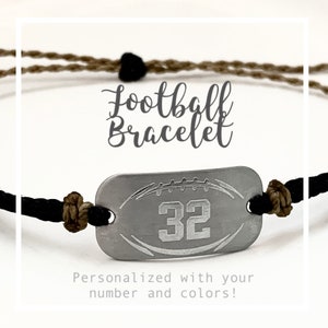 Football bracelet, personalized waterproof sports bracelet, team gifts