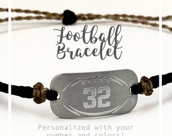 Football bracelet, personalized waterproof sports bracelet, team gifts