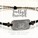 Football bracelet, personalized waterproof sports bracelet, team gifts 