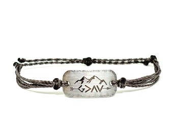 God Is Greater Stainless Steel Bracelet: Inspirational Faith Jewelry