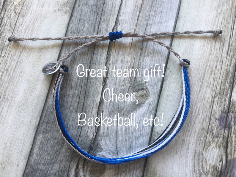 Team Bracelets Personalized Waterproof Adjustable Bracelet Etsy